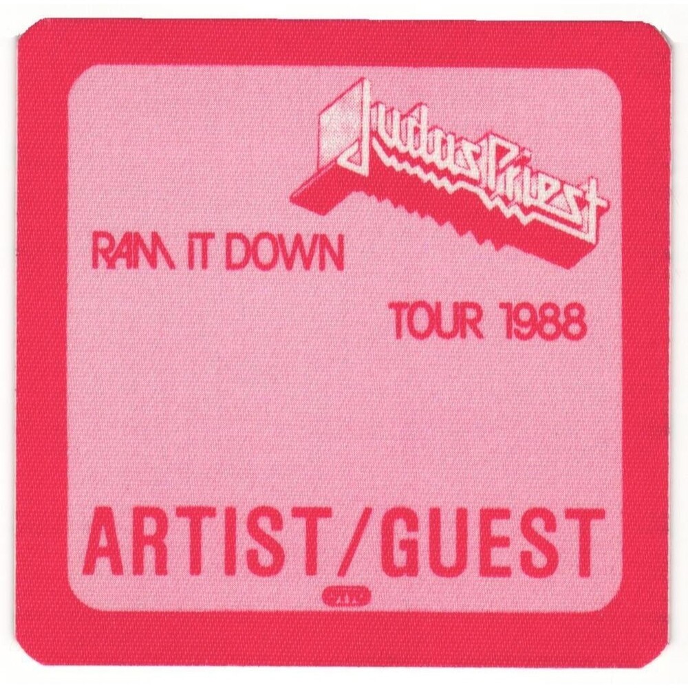 Vintage 1988 Judas Priest Concert Backstage Pass Artist Guest
